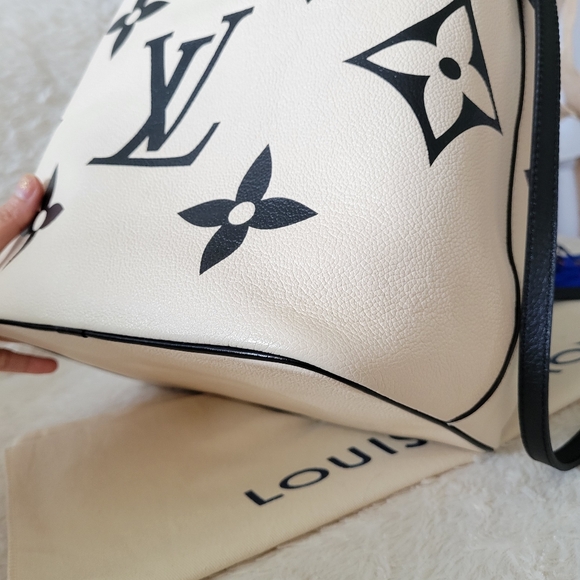 💕LIMITED Edition Louis Vuitton Neo Crafty Giant Noe Ivory Creme Black Empreinte - Picture 12 of 16